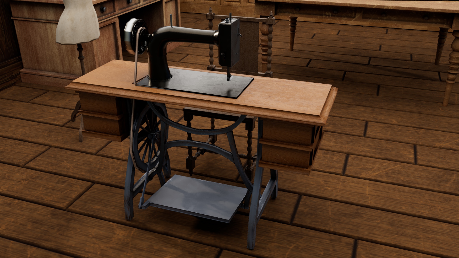 Sewing room
